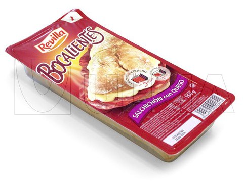 Упаковка сэндвича в модифицированной атмосфере (МГС) на термоформере