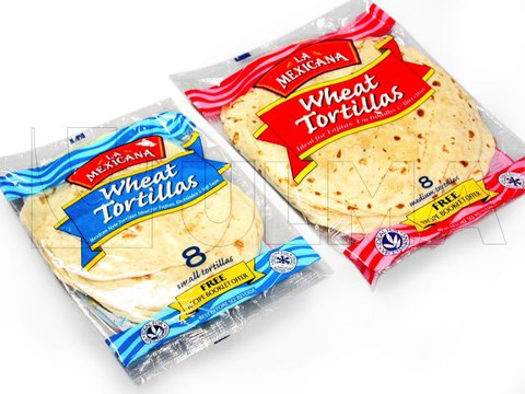 Упаковка мексиканской тортильи в модифицированной атмосфере (МГС) на флоупаке