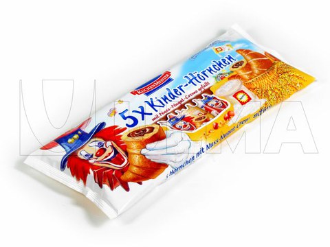 Поштучная и групповая упаковка круассанов на флоупаке