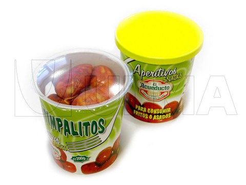 Упаковка острых свиных колбасок в круглые лотки в модифицированной атмосфере (МГС) на трейсилере