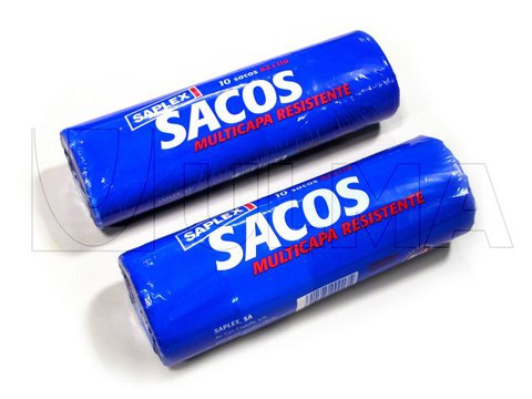 Упаковка мусорных пакетов на флоу-паке