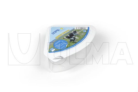 Упаковка сегментов сыра в модифицированной атмосфере (МГС) в жесткую пленку на термоформере